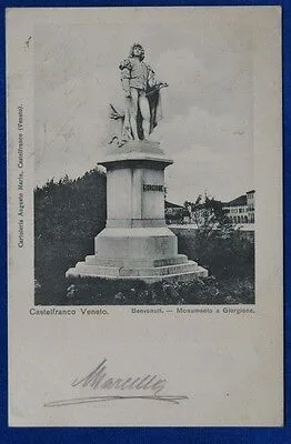 CASTELFRANCO VENETO Benvenuti  Monumento a Giorgione viaggiata “900  f/p #21787
