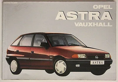 LIBRETTO OPEL ASTRA VAUXHALL  LA COLLECTION AUTOMOBILIA 1992 #L527