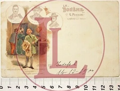 ILLUSTRATA LA BOHEME Atto IV viaggiata “900 ed. Ricordi #18286