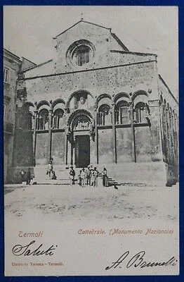 TERMOLI Cattedrale Monumento Nazionale animata viaggiata “900 f/p #21056
