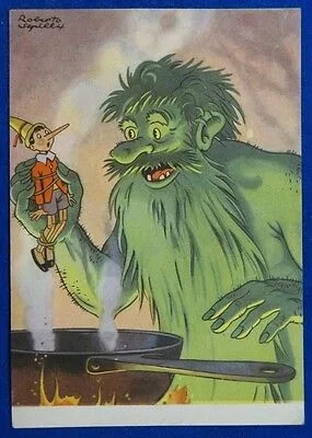 Trieste BRODO ARRIGONI Concorso Pinocchio ill. R. SGRILLI  NV anni 50 FG #21353