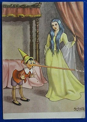 Trieste BRODO ARRIGONI Concorso Pinocchio ill. R. SGRILLI  NV anni 50 FG #21356