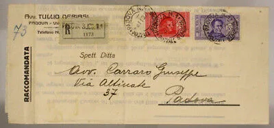 Raccomandata con  50 + 20 centesimi Pro società Dante Alighieri 1932 #SP776