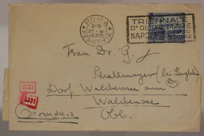 STORIA POSTALE REGNO 1,25 L 100° FERROVIE  TIMBRI CENSURA 1940 #SP370
