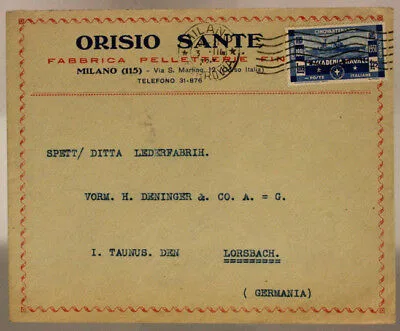 STORIA POSTALE REGNO 1,25 L 50° R. ACCADEMIA NAVALE LIVORNO LORSBACH 1932 #SP36