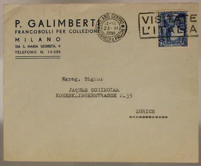 Storia Postale REGNO affrancatura da 1,25 lire Proclamazione dell’ IMPERO 1938 #SP782