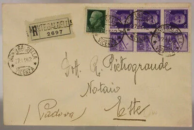 STORIA POSTALE REGNO 50 cent. ( X3 ) PROPAGANDA ESERCITO 1942 #SP350