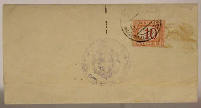 STORIA POSTALE REGNO SEGNATASSE 10 CENTESIMI 1934 DISTRETTO MILITARE MI #SP379