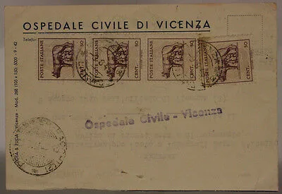 STORIA POSTALE LUOGOTENENZA STRISCIA (X3+1) DA 50 cent.  LUPA 1945 VI – POLA #SP299
