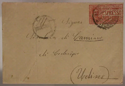 STORIA POSTALE REGNO 50 CENTESIMI ESPRESSO 1920 #SP648
