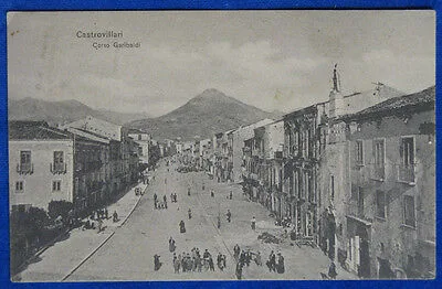 CASTROVILLARI  Corso Garibaldi animata viaggiata anni 10 f/p #18226