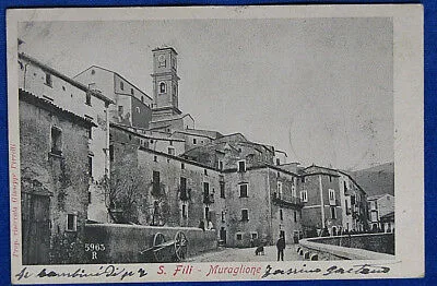 SAN FILI   Muraglione animata viaggiata anni 10 f/p #20176