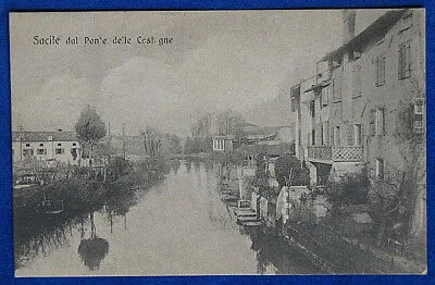 SACILE dal Ponte delle Castagne  viaggiata 1917 f/p #20434