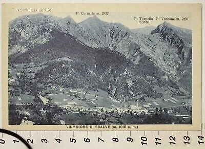 VILMINORE DI SCALVE no viaggiata anni 30 f/p #9808