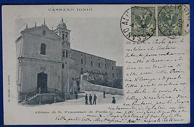 CASSANO IONIO animata viaggiata 1902  f/p #20477