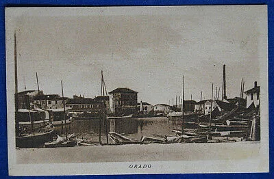 GRADO Veduta imbarcazioni viaggiata 1937 f/p #20540