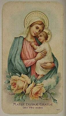 Santino MADRE DIVINE GRAZIE  CON GESU’ BAMBINO #SA487