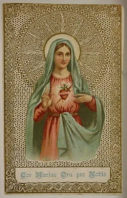 Santino MADONNA CON SACRO CUORE #SA501