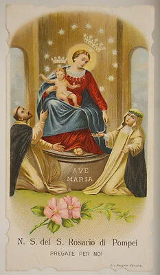 Santino NOSTRA SIGNORA DEL ROSARIO DI POMPEI #SA498