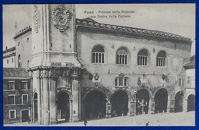 FANO Palazzo della Ragione ora Teatro della Fortuna viaggiata anni 20 f/p #20574