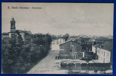 SAN NICOLO’ FERRARESE Panorama animata no viaggiata anni 20 f/p #20656