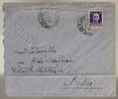 POSTA MILITARE n° 95 BUSTA AFFRANCATA TIMBRO D’ARRIVO 31.10.1939 #XP61B