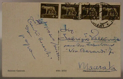 UFFICIO POSTALE MILITARE n. 70 CARTOLINA AFFRANCATA, ALBANIA 24.7.1940 #XP43A