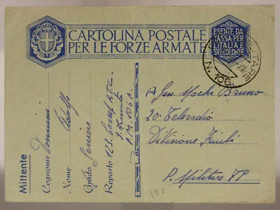 POSTA MILITARE n° 106 DALLA 9^ ARMATA 17.4.1941 #XP68