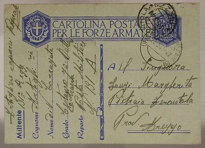 POSTA MILITARE n° 131  131° DIV. CORAZZATA CENTAURO 20.3.1941 YUGOSLAVIA #XP76