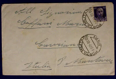 Posta Militare n° 61 ( Marchese P. 1 ) 50 Cent. e Timbro di Arrivo 1.5.1941 #XP34