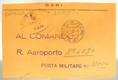 Posta Militare n. 67 ( Marchese P. 3 ) Timbro Regie Poste 29.1.1942 #XP40