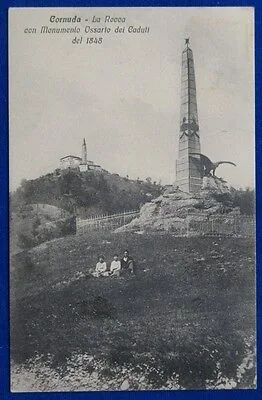 CORNUDA La Rocca Monumento Ossario  animata no viaggiata anni 20 f/p #20778