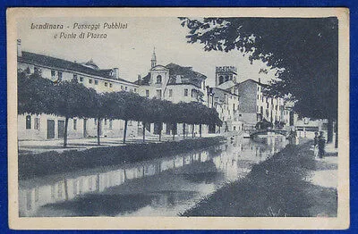 LENDINARA Passeggi Pubblici animata viaggiata 1918 f/p #20763