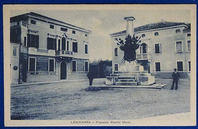 LENDINARA Piazzetta Alberto Mario animata no viaggiata 1918 f/p #20801