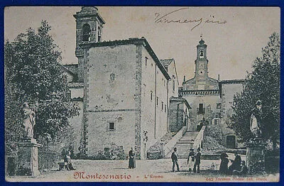 MONTESENARIO L’Eremo animata viaggiata 1901 f/p #20745