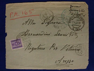 Posta Militare n. 165 1943 ( Marchese P .5 ) 539° Battaglione, Segnatasse #XP83B