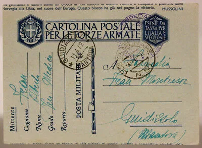 POSTA MILITARE n° 50 BOLLO OSPEDALE DA CAMPO N° 516   4.4.1942 #XP111B