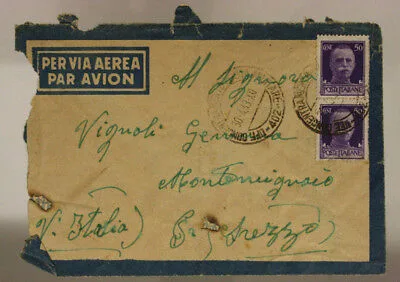 UFFICIO CONCENTRAMENTO POSTA n. 402 ( MARCHESE P.1 ) BUSTA 30.4.1943 #XP99B