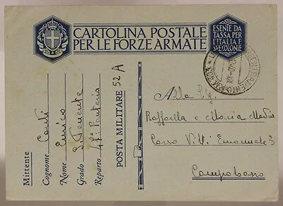 UFFICIO CONCENTRAMENTO POSTA MILITARE n. 403 ( P.1 ) 15.12.1940 #XP100B