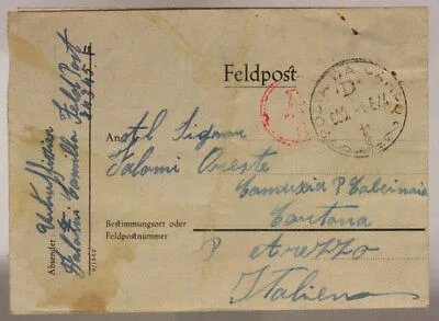 POSTA DA CAMPO RSI  D 1.6.1944 FELDPOST #XP108A