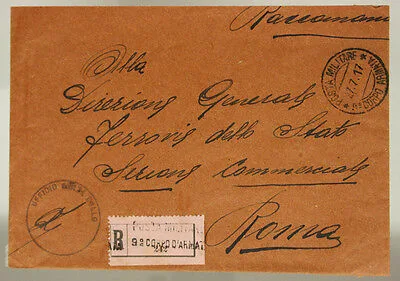 POSTA MILITARE 9° CORPO D’ARMATA 27.7.1917 TIMBRO UFFICIO SENZA BOLLO #XP220H