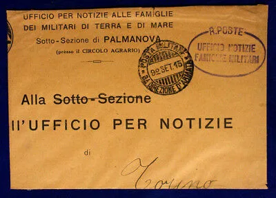 Posta Militare 6^ Direzione d’Armata Ufficio Notizie Famiglie Palmanova #XP200C