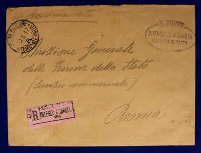Posta Militare Intendenza 4^ Armata A 10.5.1917 Timbro Comando di Tappa #XP189B
