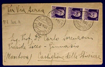 Ufficio Postale Speciale 1 Sezione A 18.4.1938 Via Aerea Affrancata #XP171A