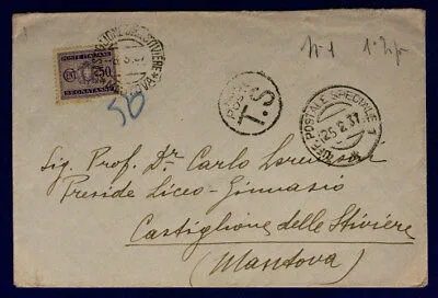 Ufficio Postale Speciale 1 Segnatasse 50 Centesimi  25.2.1937 #XP170B