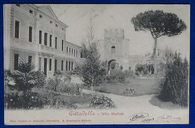 CITTADELLA Villa Malfatti viaggiata 1903 f/p #19931