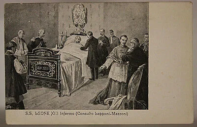 illustrata LEONE XIII° INFERMO NO VIAGGIATA fp “900 #14972