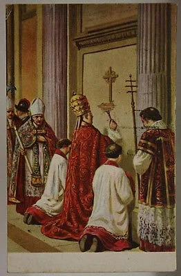 illustrata PIO XI° APERTURA PORTA SANTA VIAGGIATA fp 1925 #17392