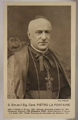 Cardinale PIETRO LA FONTAINE VIAGG. fp 1941 #18039