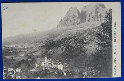 FUSINE DI ZOLDO ALTO Panorama viaggiata 1908  f/p #20026